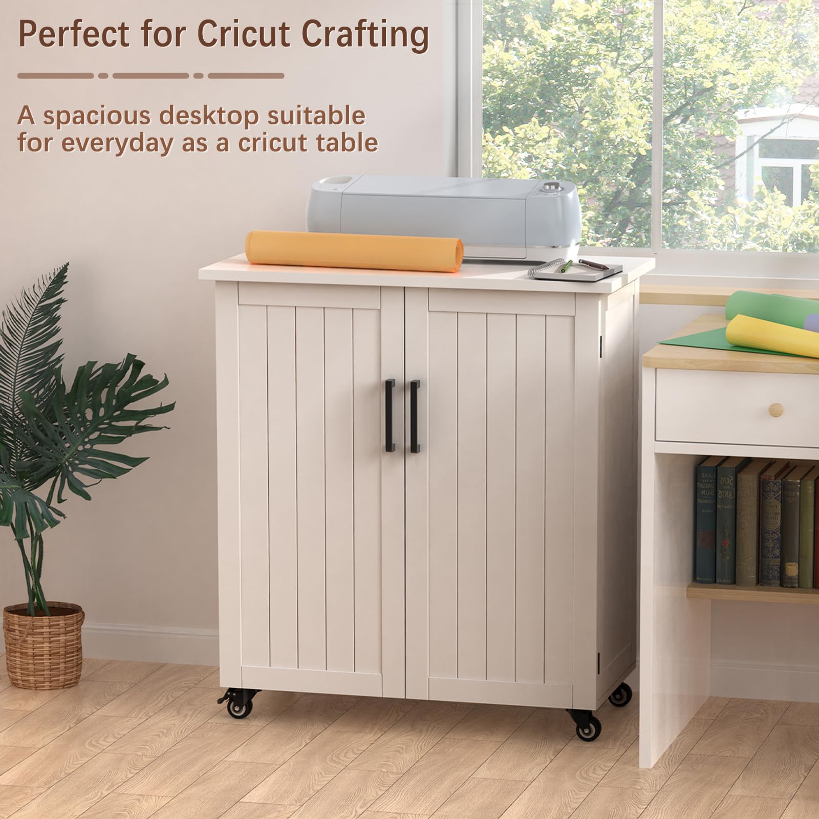 GDLF Rolling Craft Cart with Storage Drawers - 31.6