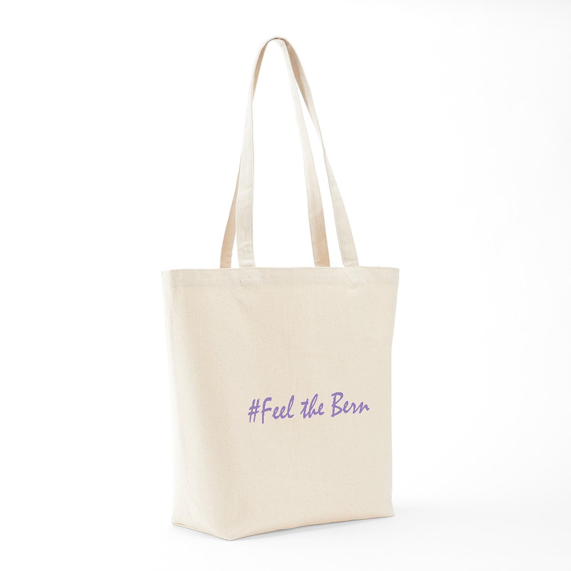 Feel The Bern Tote Bag - Eco-Friendly Natural Canvas Reusable Shopping Bag for Groceries, Beach & Everyday Use | CafePress