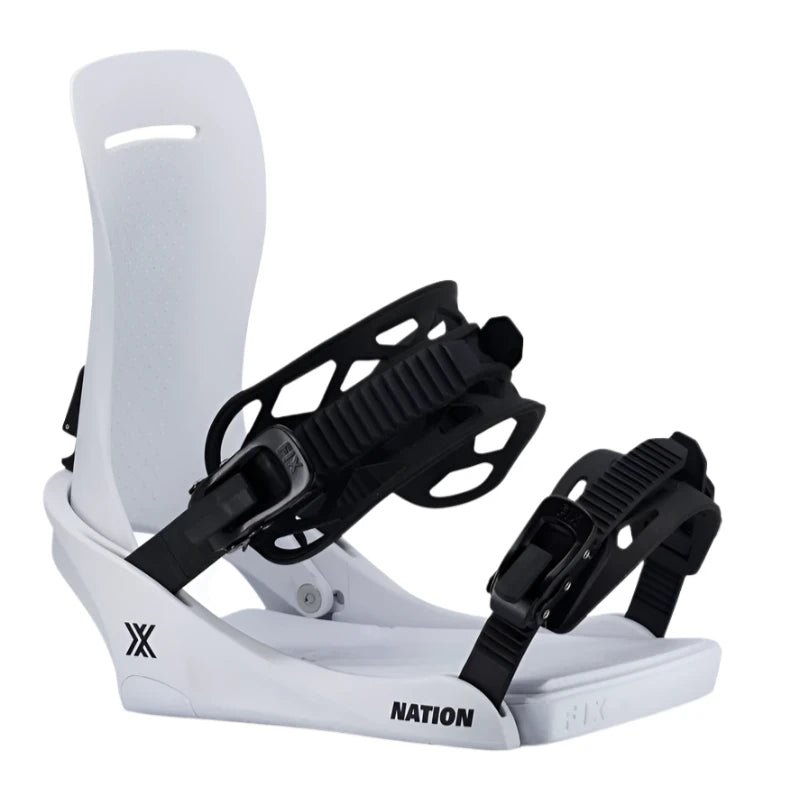 Fix Nation 2025 Snowboard Bindings - High-Performance Adjustable Snowboard Bindings for All-Mountain & Freestyle Riding | Perfect for Men & Women Snowboarders