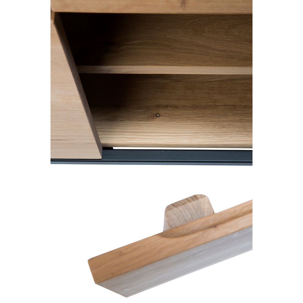 Modern 2-Door Sideboard Cabinet - Solid Wood Buffet Storage for Dining Room & Living Room | Perfect for Home Organization & Stylish Decor