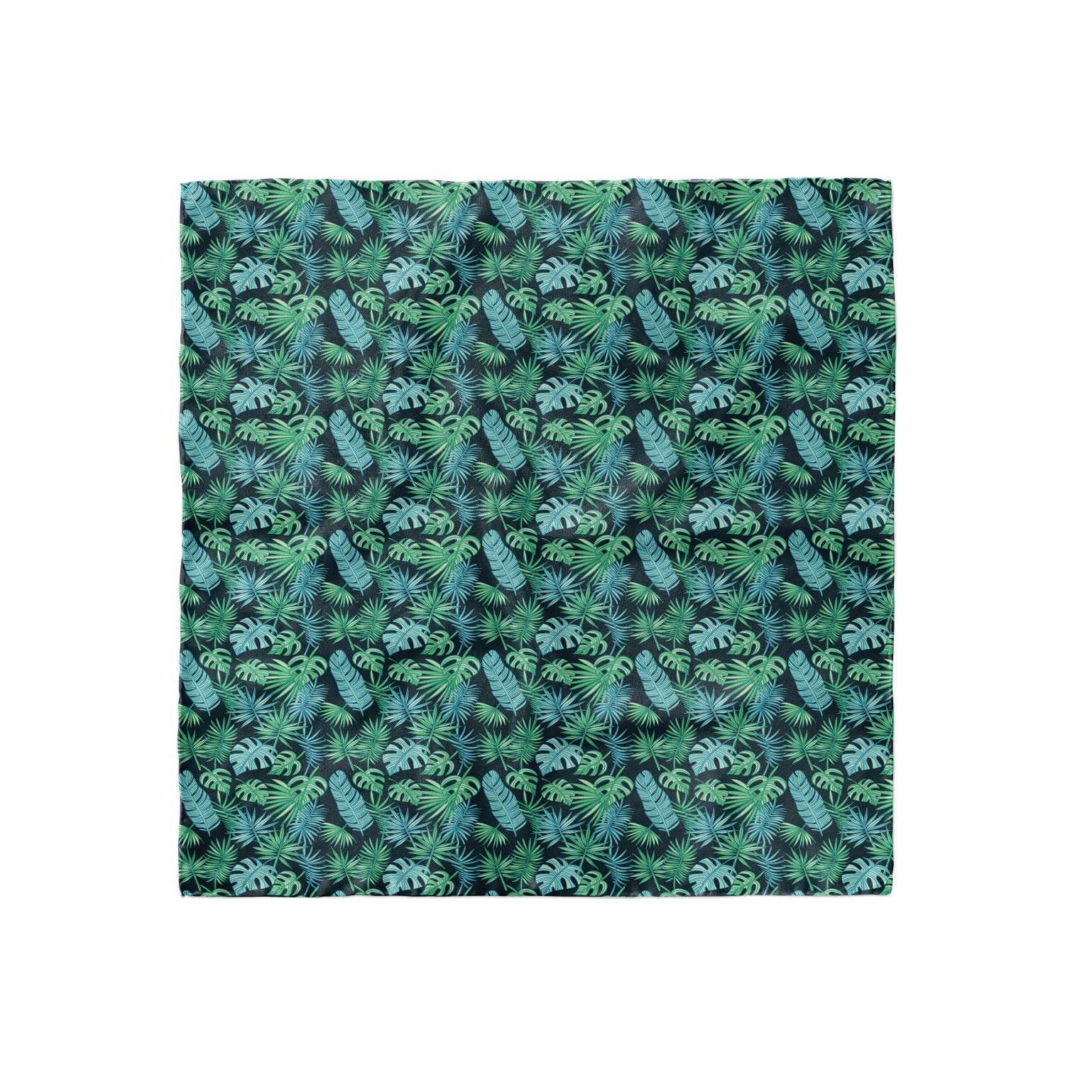 Ambesonne Tropical Hair Scarf - Hawaiian Island Leaves Print Head Wrap for Women, Beach Vacation, Summer Fashion Accessory