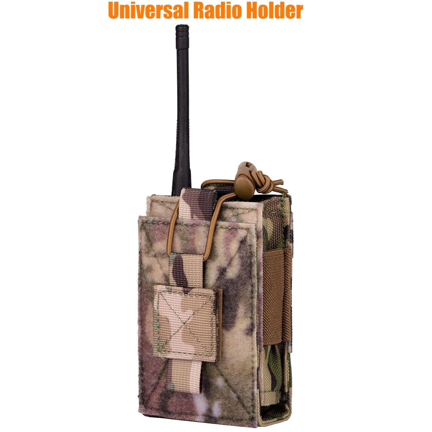 Tactical MOLLE Radio Pouch - Adjustable Two-Way Radio Holder for Walkie Talkies, 5.56mm & 7.62mm Rifle Magazine Carrier - Nylon Duty Belt Holster for Police, Security, Rescue Teams - Perfect for Outdoor Adventures, Emergency Response & Tactical Missions