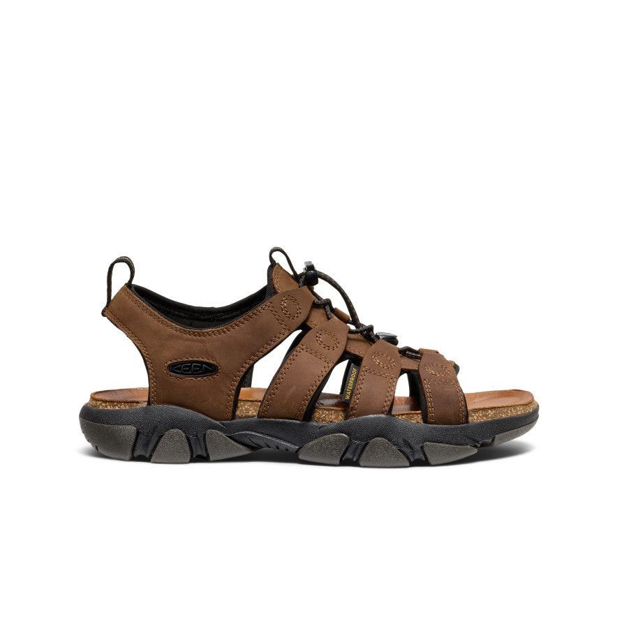 Men's Daytona II Sandal - Premium Bison Leather & Black Color | Comfortable Outdoor Hiking, Beach & Casual Walking Sandals for Men