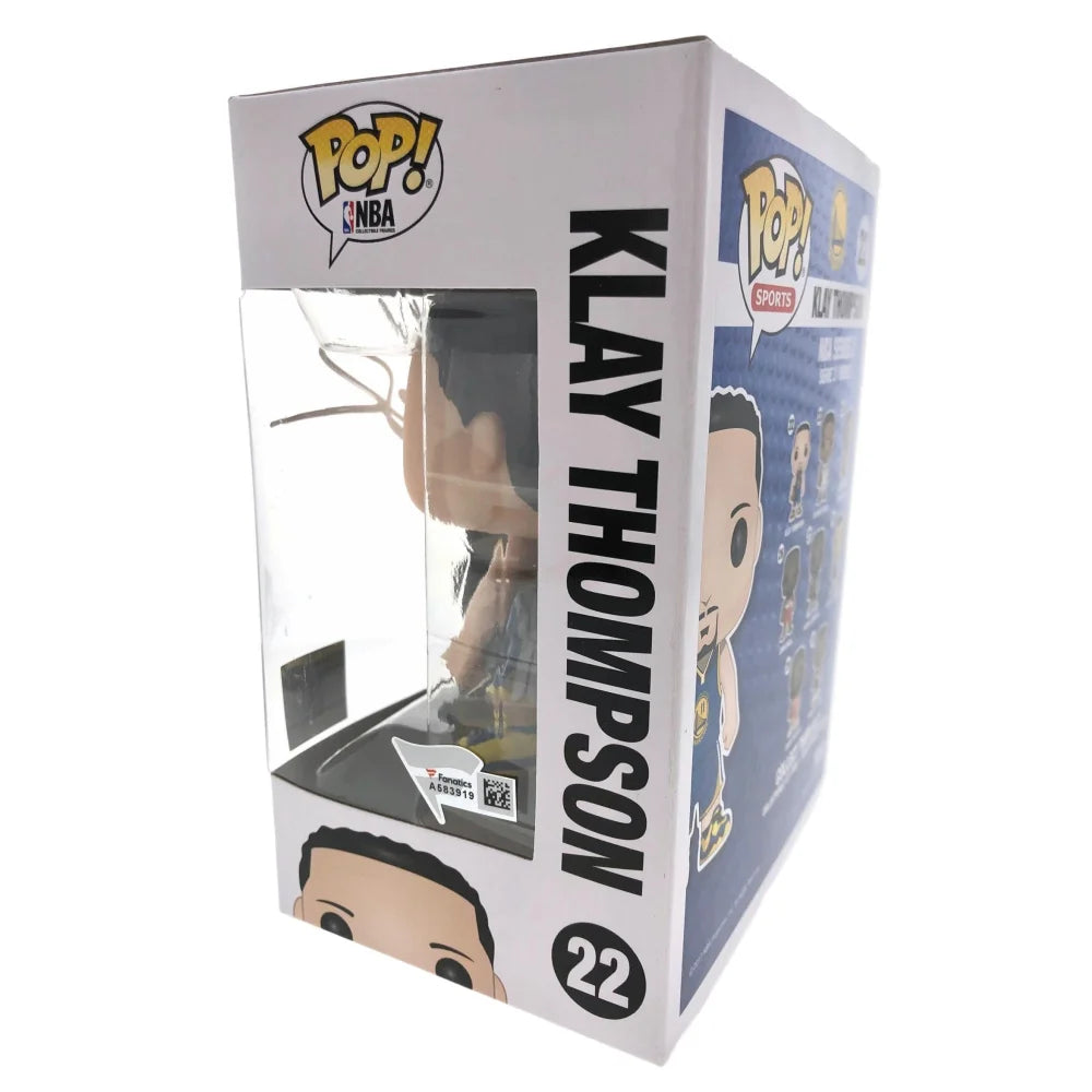 Klay Thompson Autographed Funko Pop #22 with COA - Golden State Warriors NBA Collectible for Fans & Memorabilia Enthusiasts | Perfect for Display, Gifts, and Sports Collections