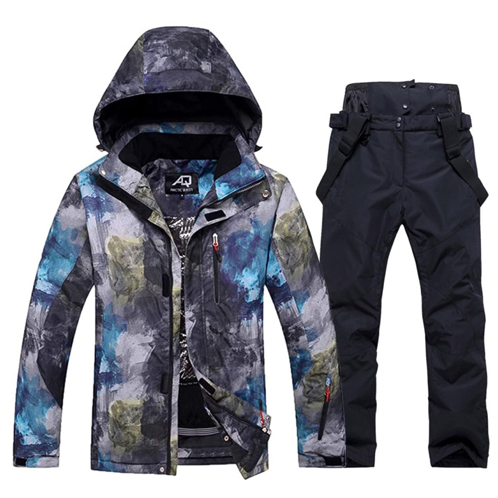 Men's Waterproof Ski Jacket & Pants Set - Windproof Snowboard Suit for Winter Mountain Sports | Ideal for Skiing, Snowboarding & Outdoor Winter Activities