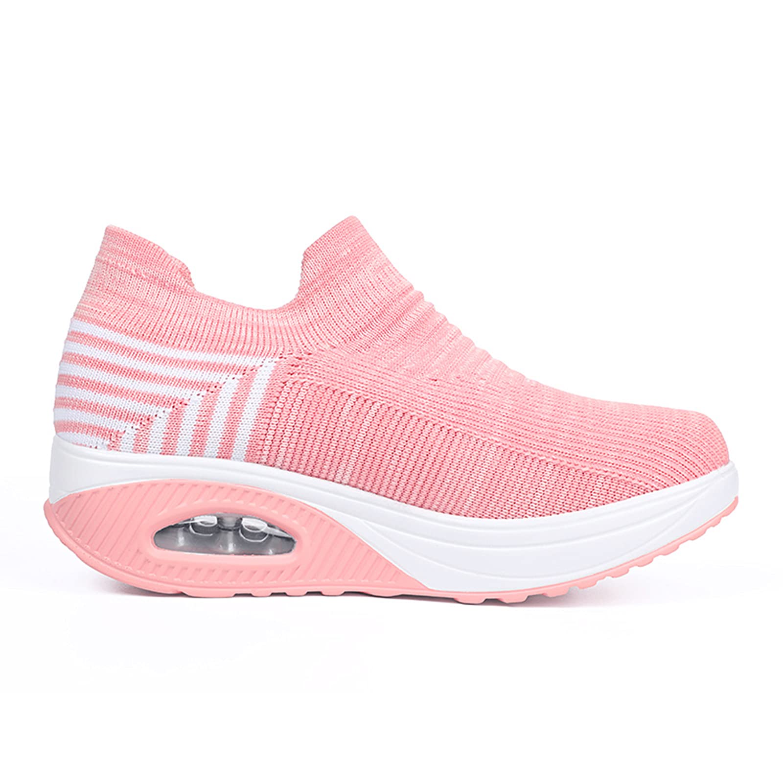 Breathable Women's Orthopedic Walking Shoes - Air Cushion Slip-On Sneakers for Diabetic Comfort | Perfect for Casual Wear, Daily Walking & Foot Care