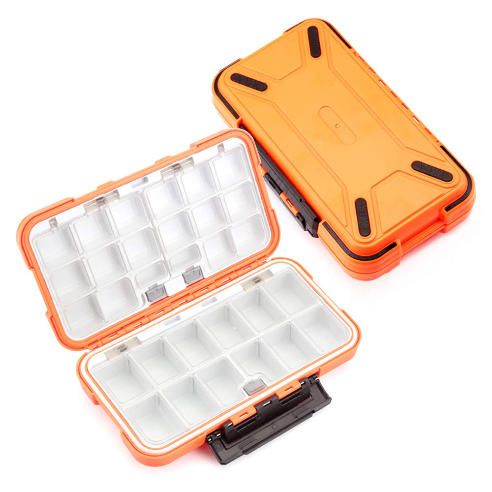 YUKI Fishing Lure Box - Thick Plastic Tackle Organizer for Fly & Casting Fishing - Perfect for Vest Storage
