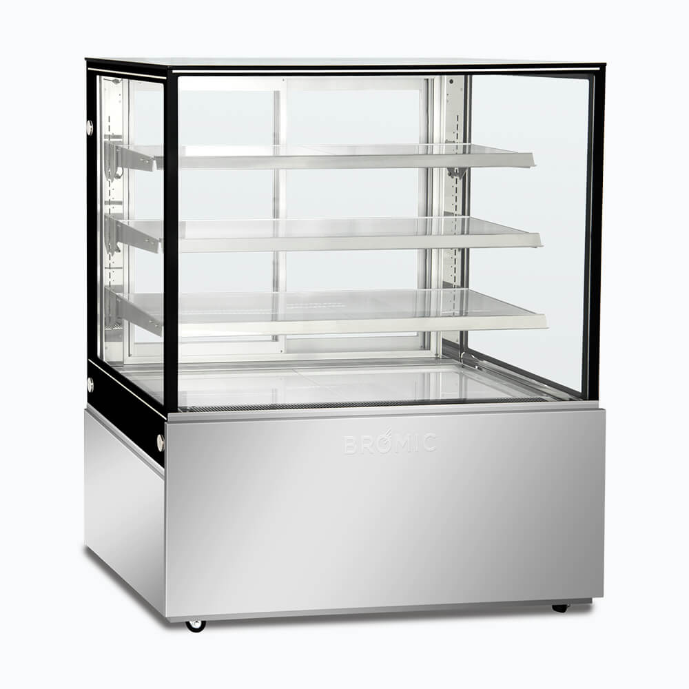 Bromic 4-Tier Commercial Cake Display Case - 1200mm Wide, 542L Capacity, Perfect for Cold Food & Dessert Showcase - Ideal for Bakeries, Cafes, and Buffet Service