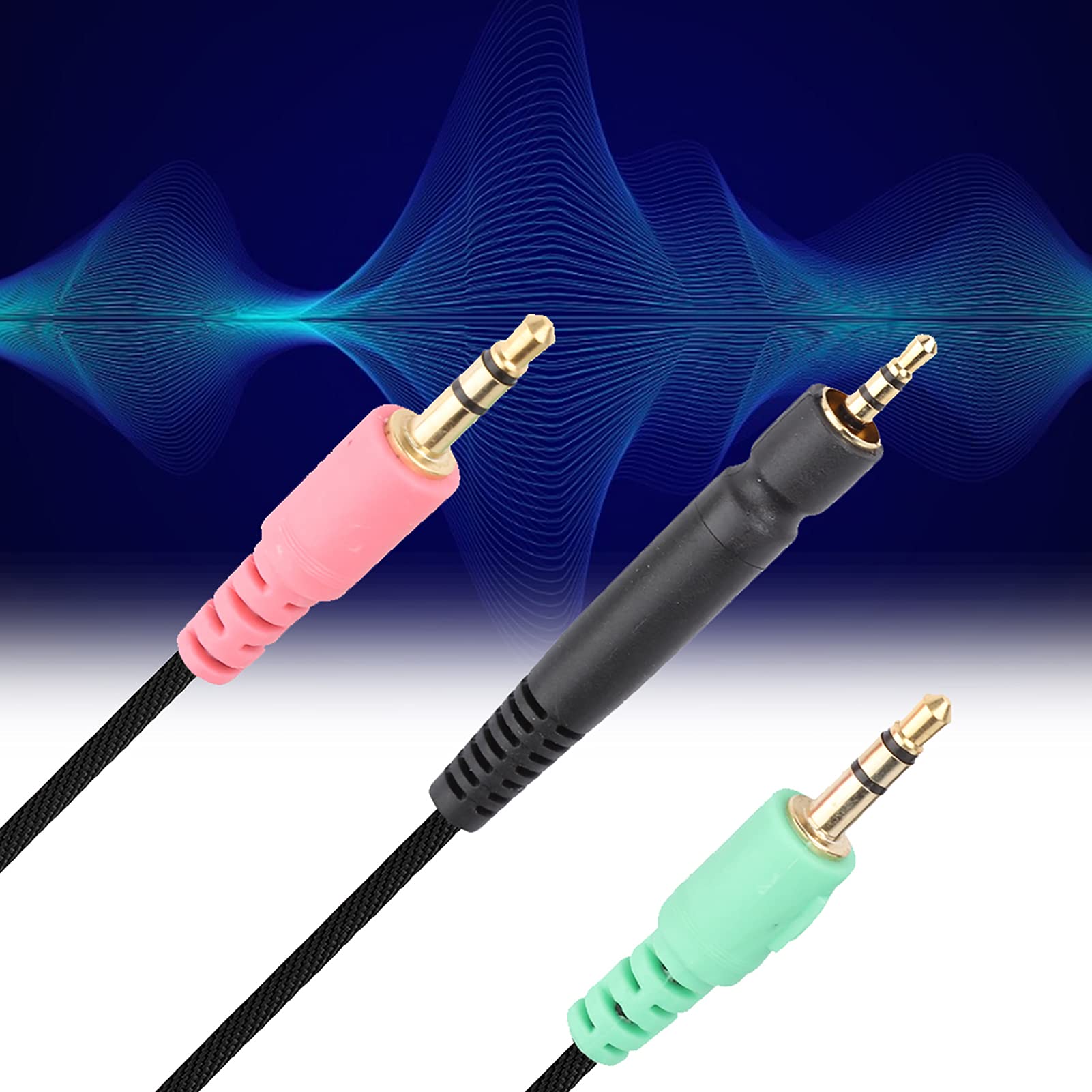 Goshyda 3.5mm Headphone Extension Cable - 6ft Lightweight Audio Cable for Sennheiser G4ME ONE, PC 373D, PC37X, GSP350/500/600 - Perfect for Gaming, Streaming & Home Office Use