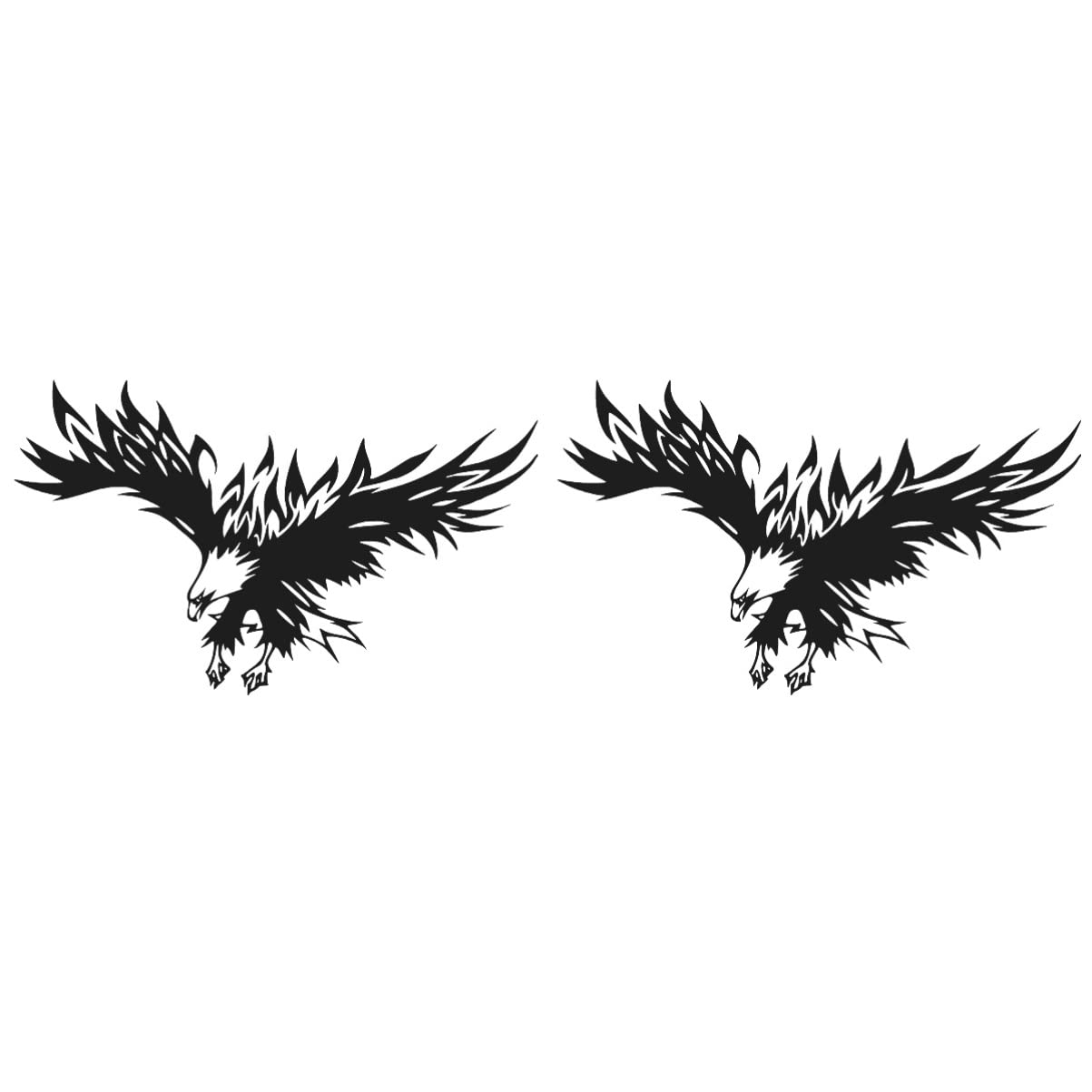 FAVOMOTO 2-Piece Eagle Car Hood Stickers - Self-Adhesive Truck Decals for Auto Decoration | Durable Vinyl Decals for Cars, Trucks, SUVs - Perfect for Personalizing Your Vehicle