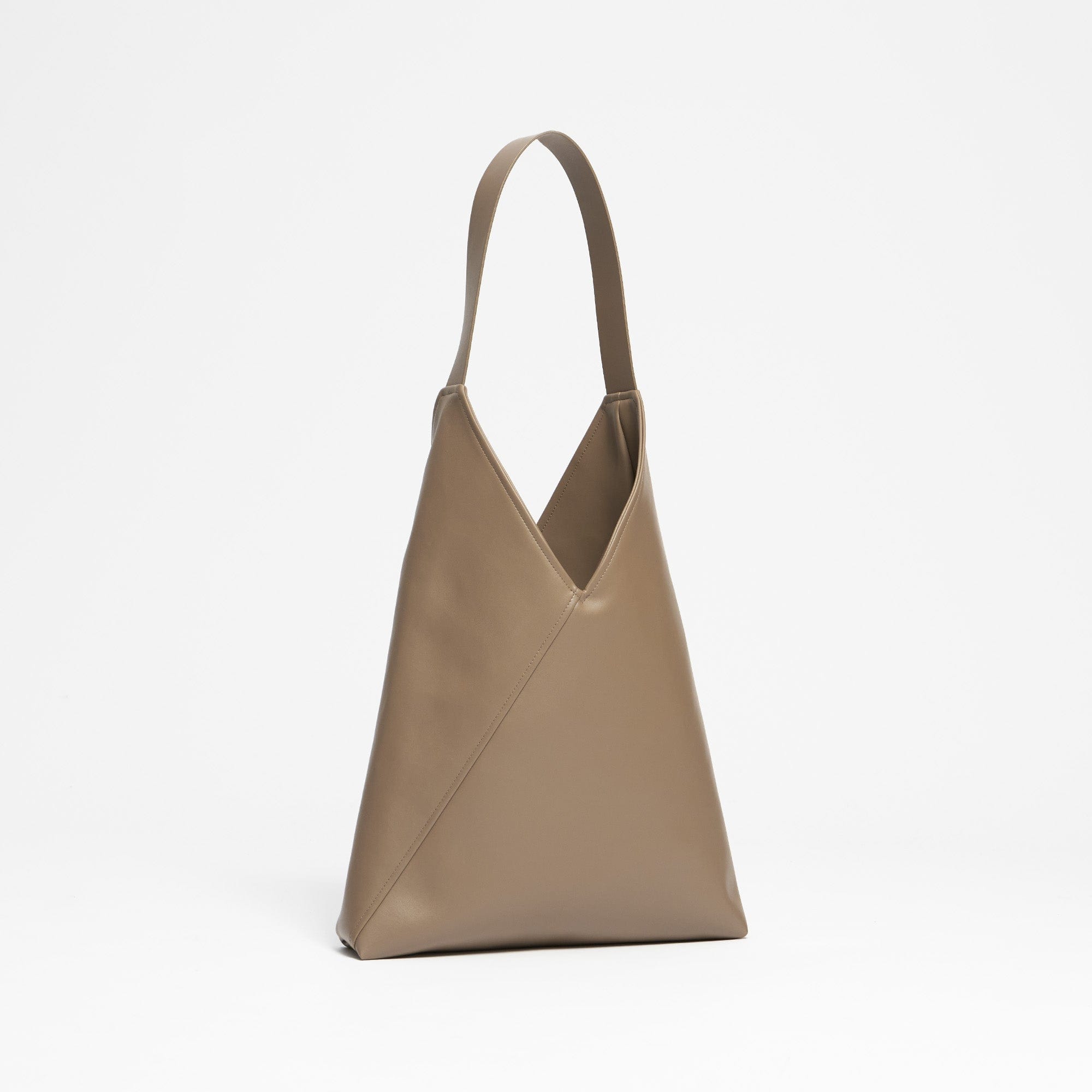 Oleatex Vegan Olive Leather Origami Bag - Eco-Friendly Mocha Brown Crossbody Purse for Women | Perfect for Work, Travel & Everyday Use