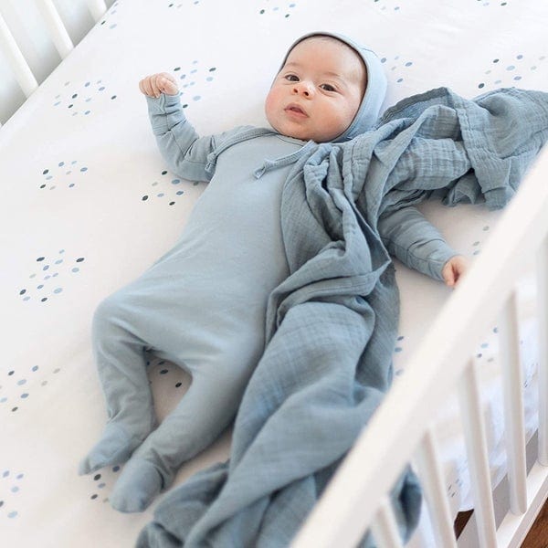 Elys & Co Soft Organic Cotton Crib Sheet - Single Pack for Baby Crib Mattress | Breathable & Hypoallergenic Nursery Bedding | Perfect for Newborns, Toddlers & Daycare Use