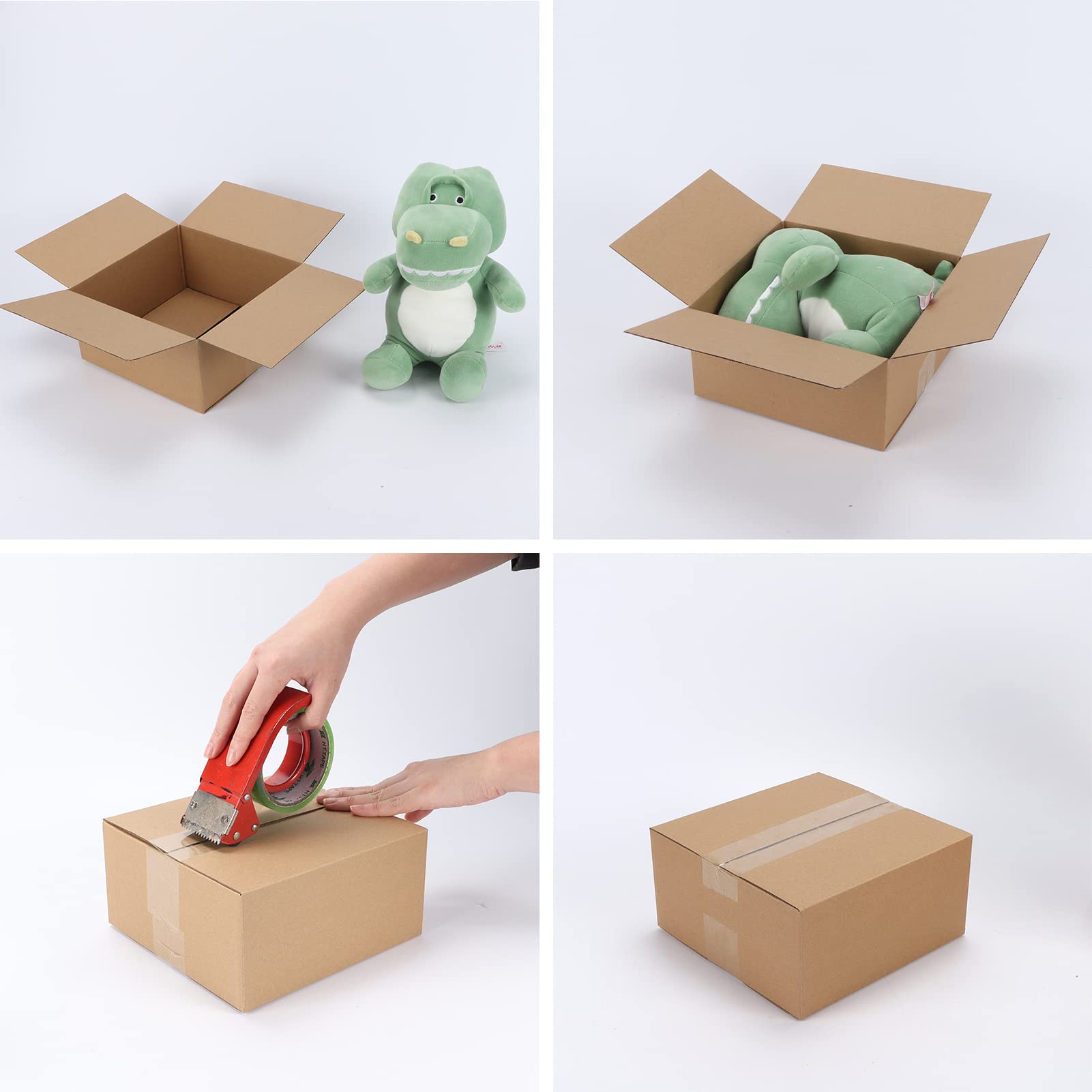 CRUGLA 40 Packs 8x8x4 Corrugated Cardboard Shipping Boxes - Durable Mailers for Small Business Packaging & Ecommerce Shipping | Perfect for Amazon FBA, USPS, UPS & Home Storage