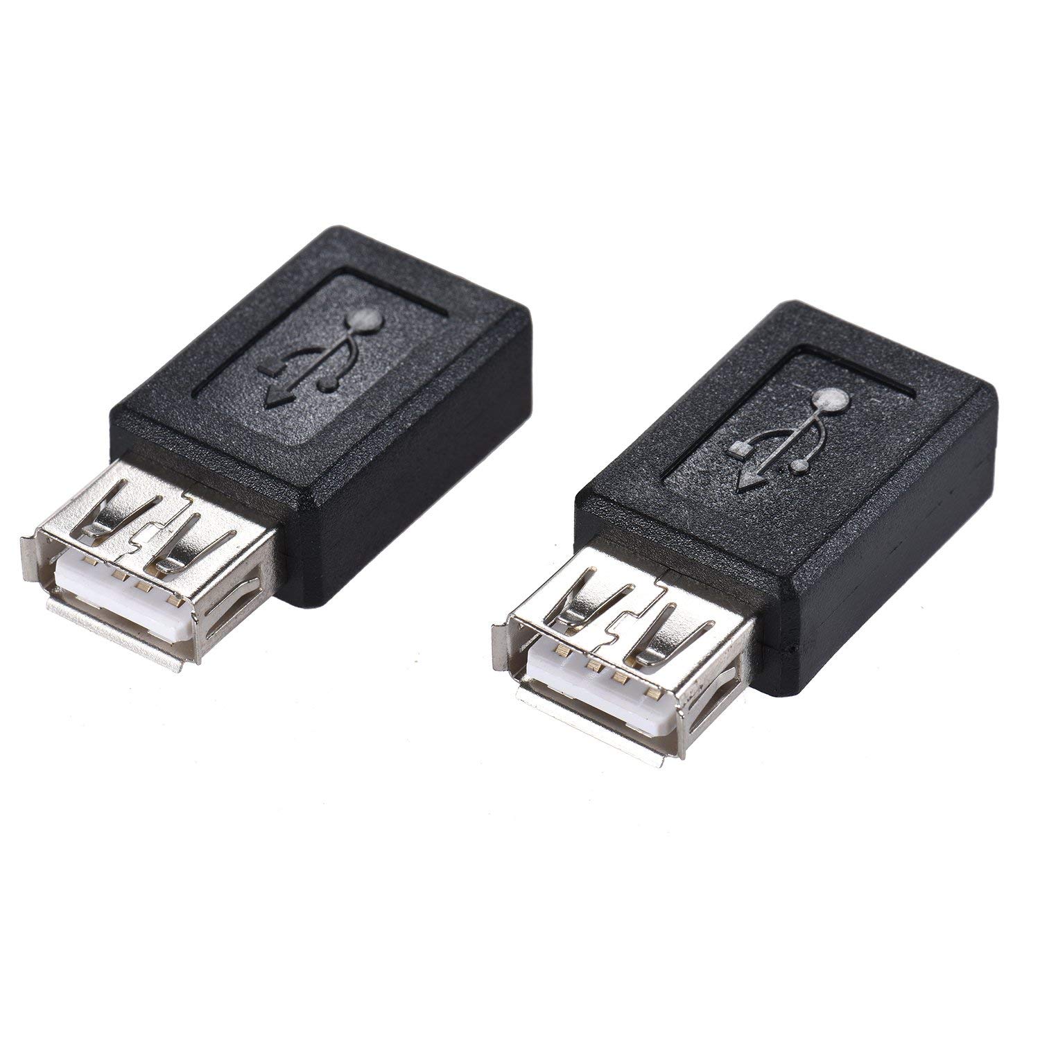3-Pack USB 2.0 Female to Micro USB Female Adapter - High Speed Data Sync & Charging Converter for Smartphones, Tablets & Electronics - Perfect for Home, Office & Travel Use