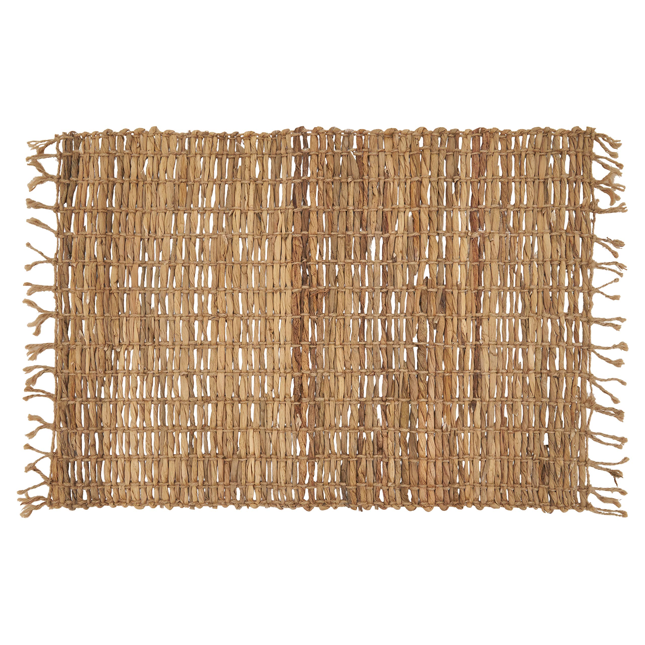 Eco-Friendly Water Hyacinth Placemats Set of 4 - Natural Woven Round Table Mats for Dining, Kitchen, Patio & Outdoor Decor