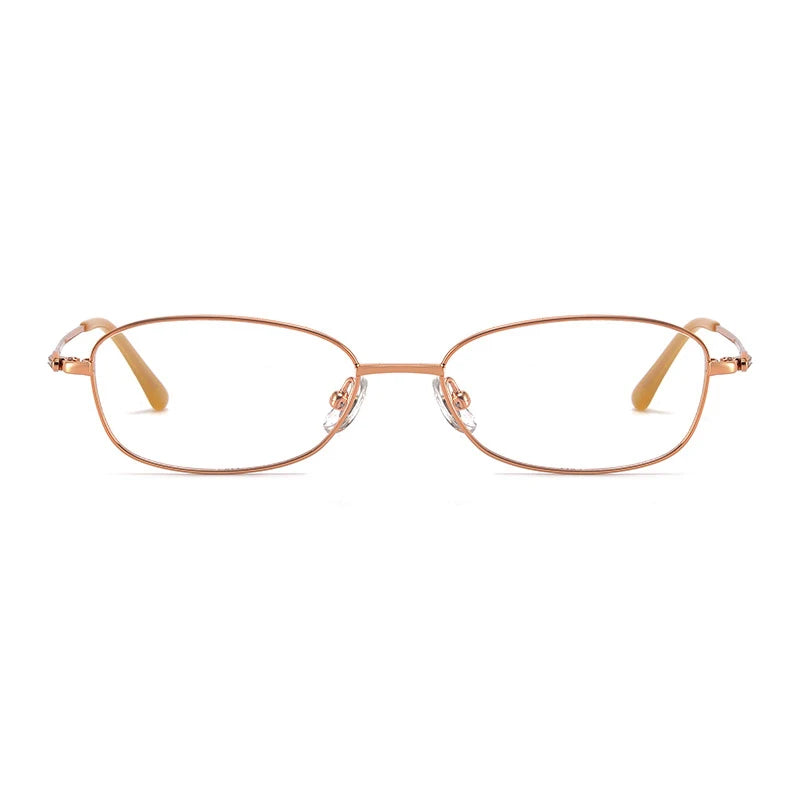 Bclear Women's Full Rim Oval Titanium Eyeglasses 7955 - Lightweight & Durable Glasses for Work, Reading & Everyday Use