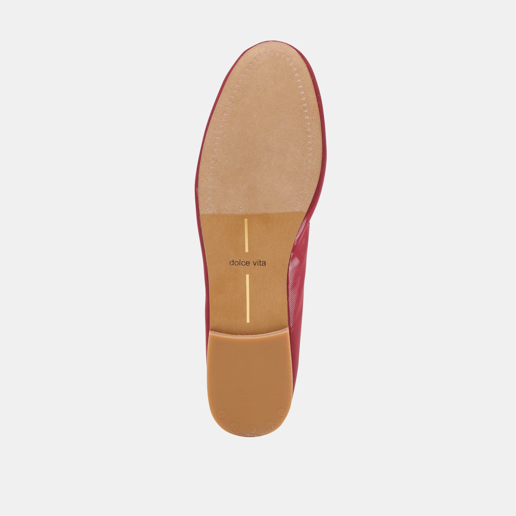 Cadel Women's Ballet Flats - Crimson Mesh Comfortable Slip-On Shoes for Casual Wear, Office & Walking