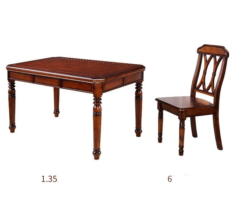 Single table + 6 chairs style one