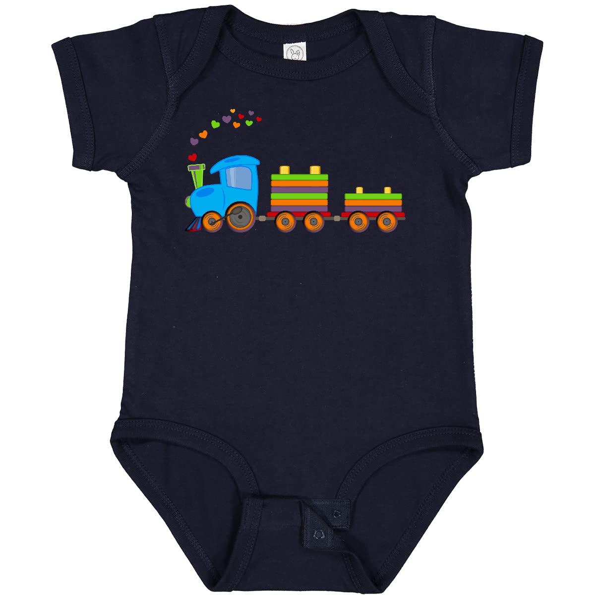 Inktastic Colorful Toy Train Baby Bodysuit - Soft Cotton Onesie for Infants & Toddlers - Perfect for Playtime, Birthday Gifts & Family Photos