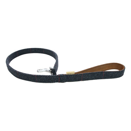 EARTHBOUND Signature Tweed & Leather Dog Leash - Premium Durable Pet Walking Accessory for Small Medium Large Dogs - Perfect for Daily Walks, Training & Outdoor Adventures