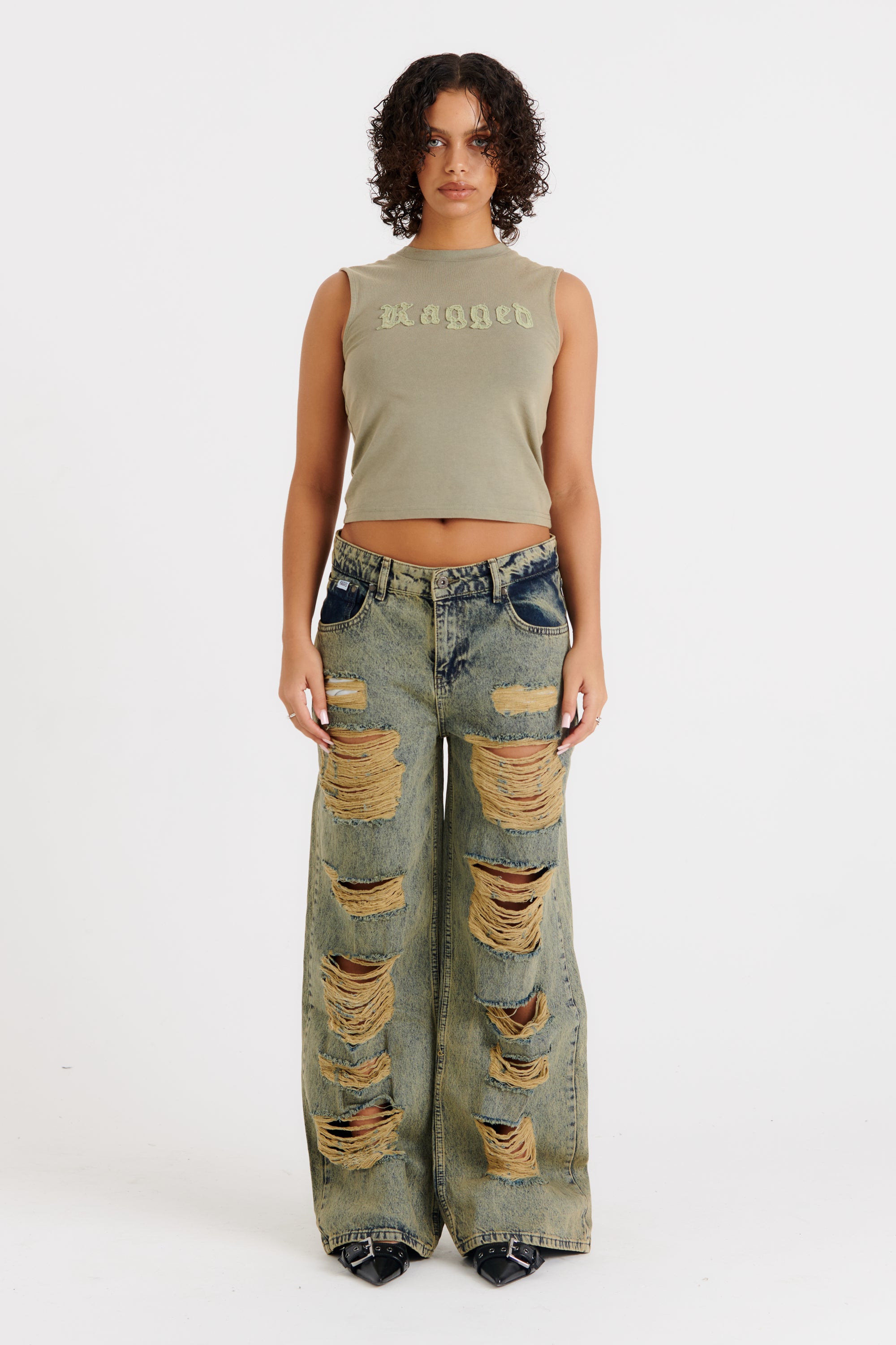 Distressed Ripped Skinny Jeans for Women - Trendy High Waist Stretch Denim Pants - Perfect for Casual Outfits, Streetwear & Night Out