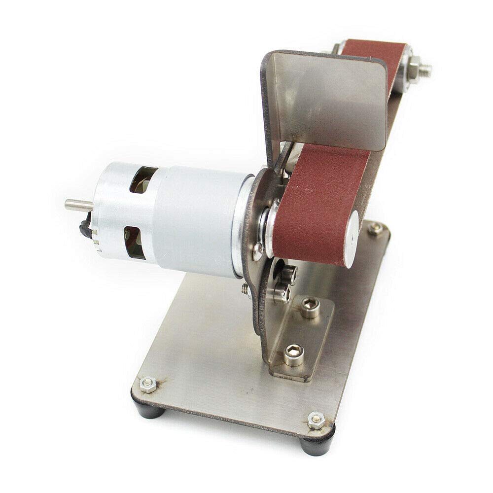 300W Electric Mini Belt Sander - 7-Speed Adjustable DIY Polishing & Grinding Tool with Double Bearing Eccentric Wheel, 9000RPM (895 Motor) - Perfect for Woodworking, Metalworking, Jewelry Making & Home DIY Projects