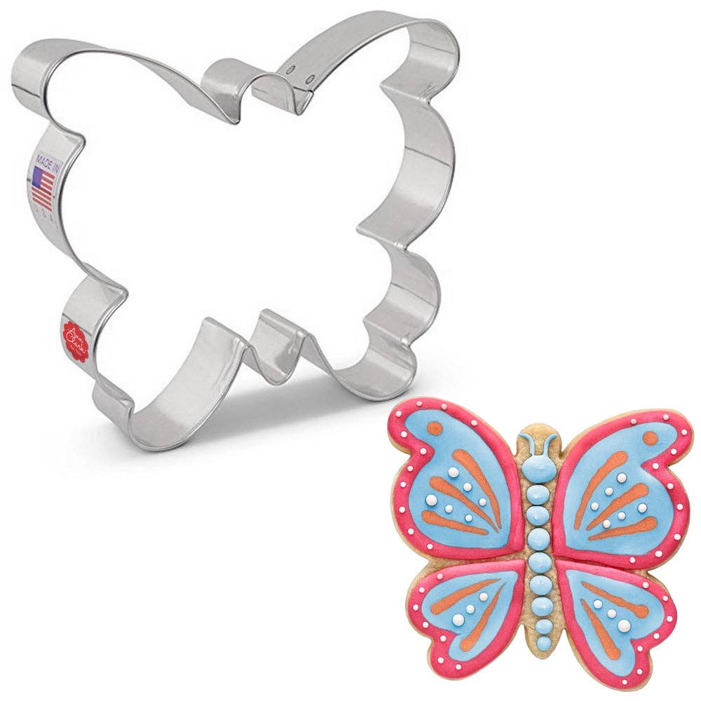 Large Butterfly Cookie Cutter Set - Stainless Steel Baking Tools for Decorating Sugar Cookies, Cupcakes & Pastries - Perfect for Birthday Parties, Baby Showers & Holiday Baking