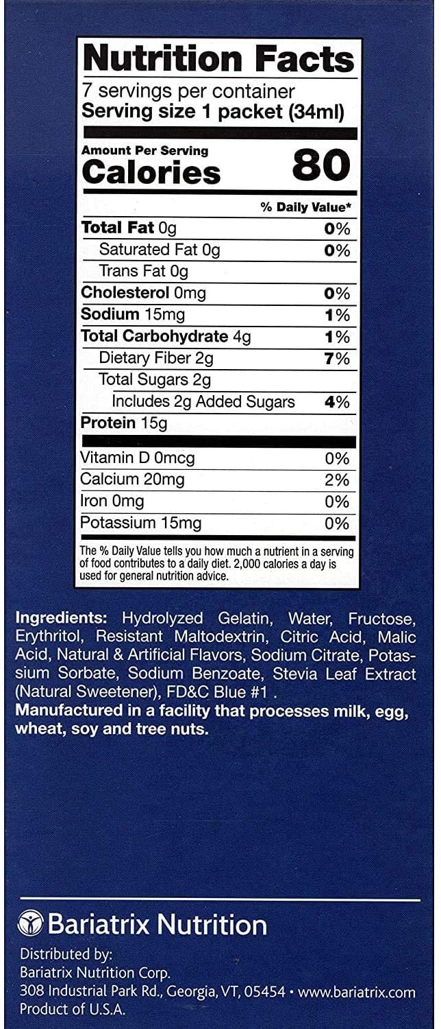 Proti Fit High Protein Liquid Fruit Drink Concentrate Mix - Fat Free, Low Carb, Low Calorie, 15g Protein per Serving, 7 Servings (Blue Raspberry) | Perfect for Post-Workout Recovery, Weight Management & Healthy Snacking
