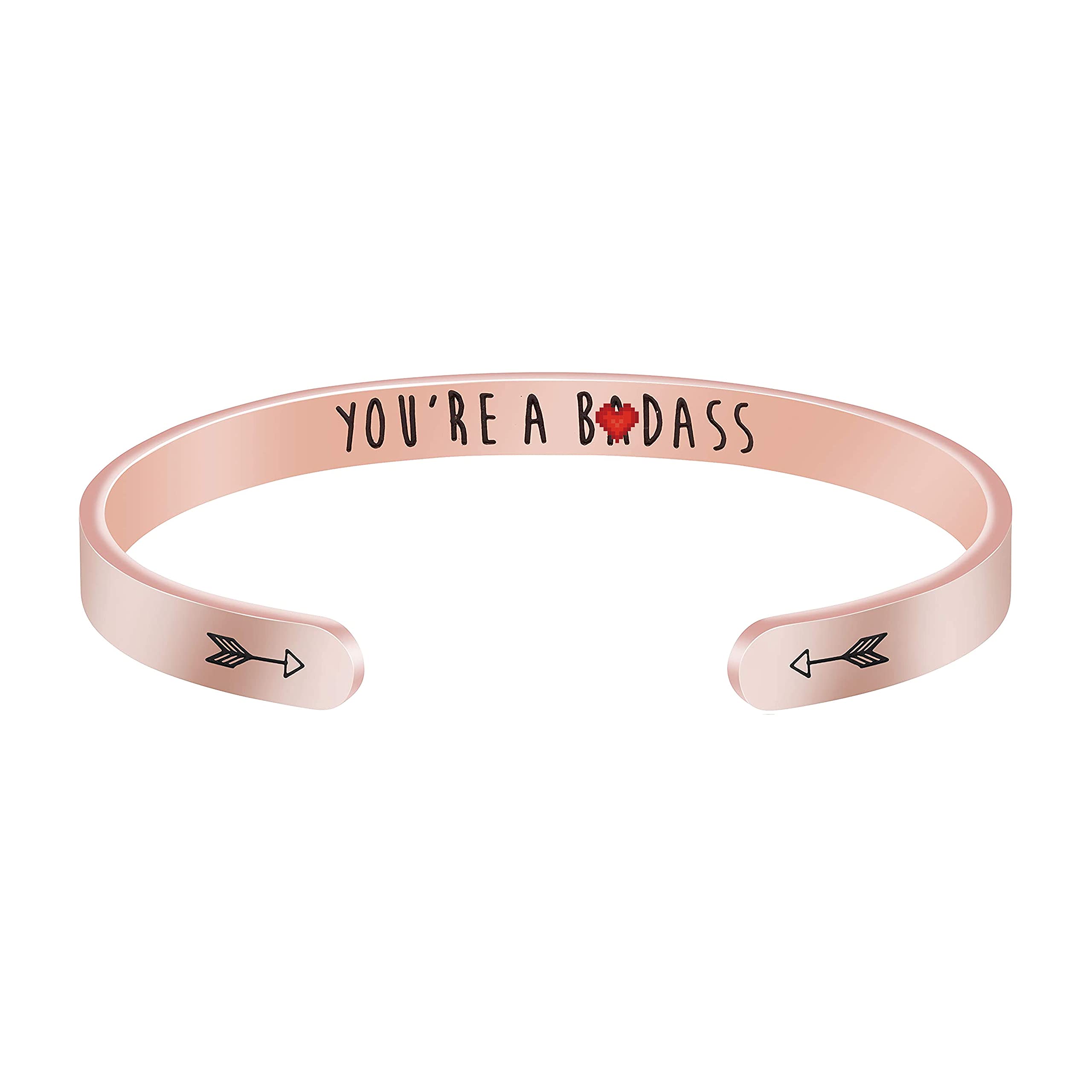 JoycuFF Stainless Steel Cuff Bracelet for Women - Elegant Bangle Gift for Mother, Mom, Wife (Christmas, Birthday, Thanksgiving) - Perfect for Everyday Wear, Special Occasions & Meaningful Year Gifts