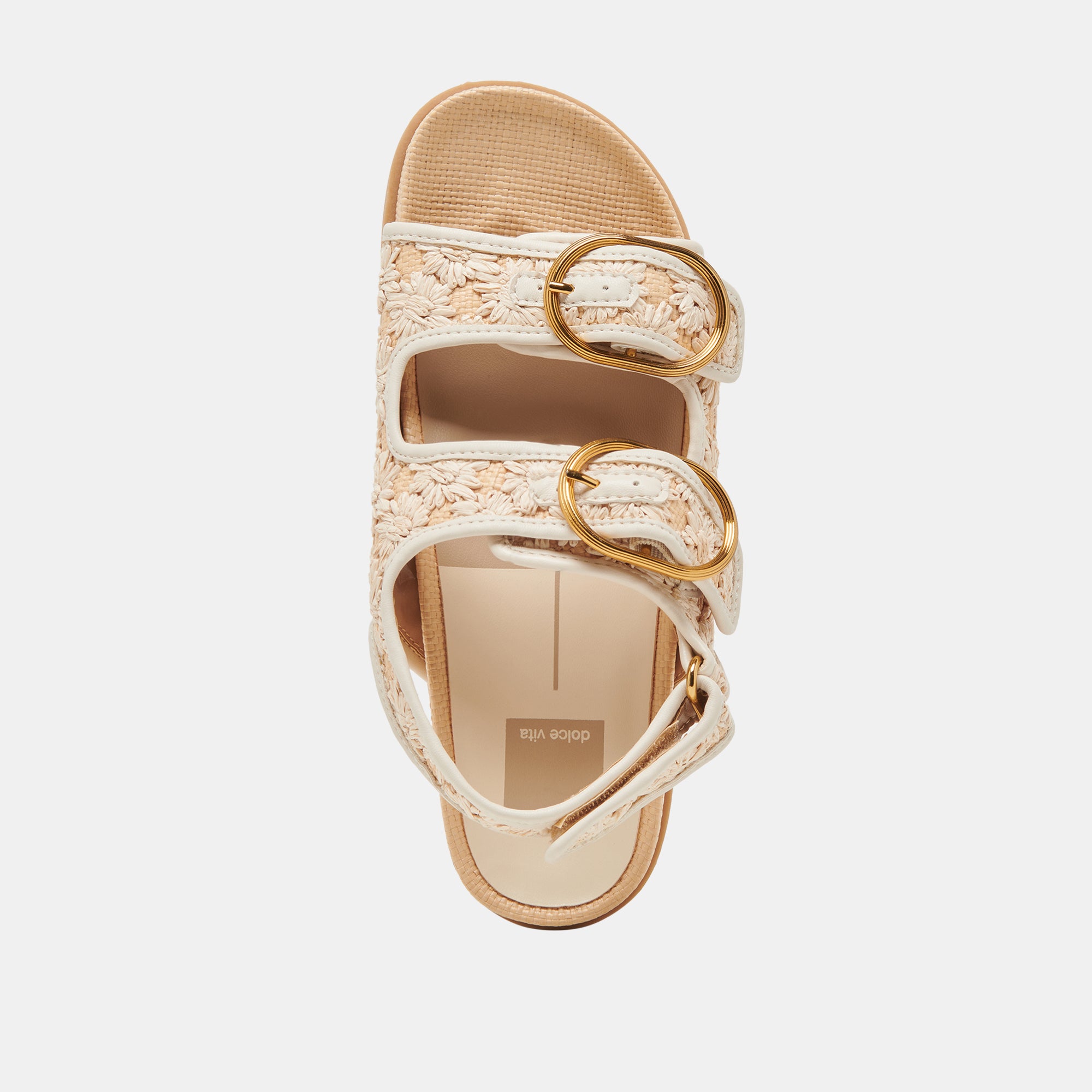 Starla Women's Floral Raffia Sandals - Comfortable Summer Beach Sandals for Walking, Vacation & Outdoor Activities