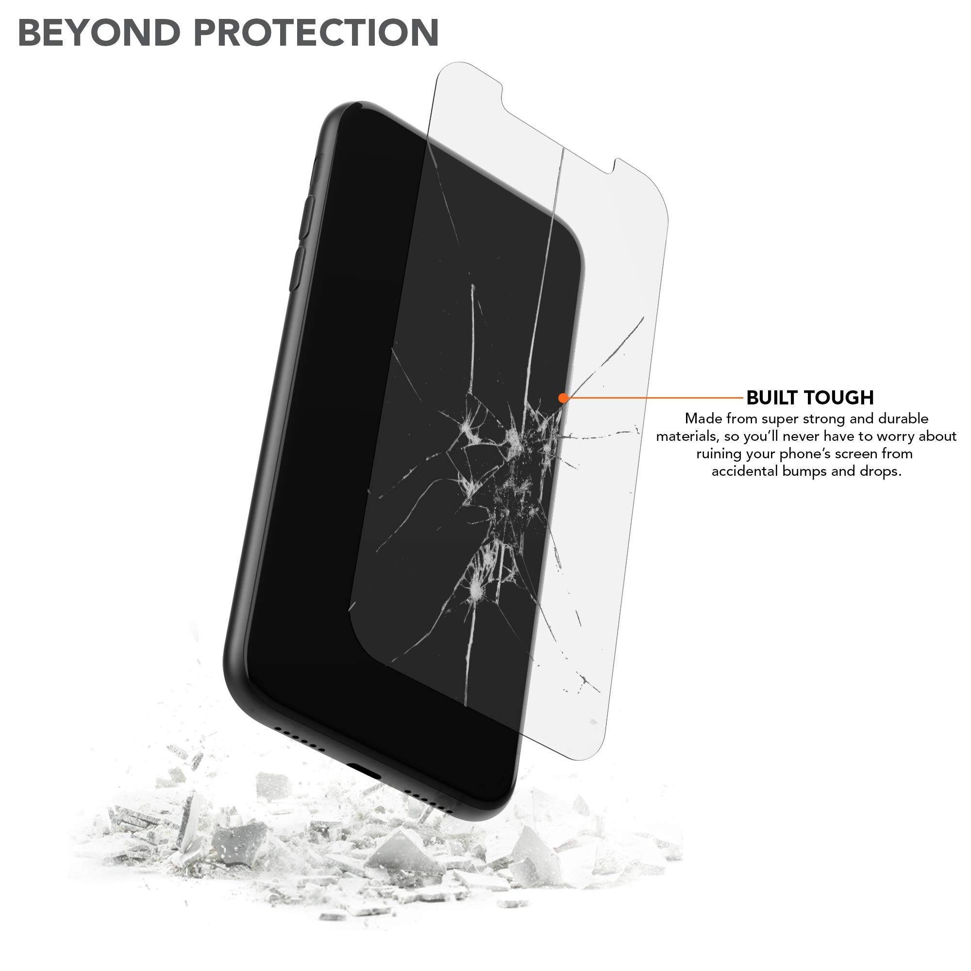 Rokform iPhone 11 & XR Tempered Glass Screen Protector - 2 Pack, Active Touch, Shatterproof, HD Clear, Case Friendly - Perfect for Outdoor Adventures & Daily Use