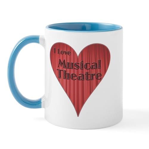White/Blue Inside - I Love Musical Theatre Mug