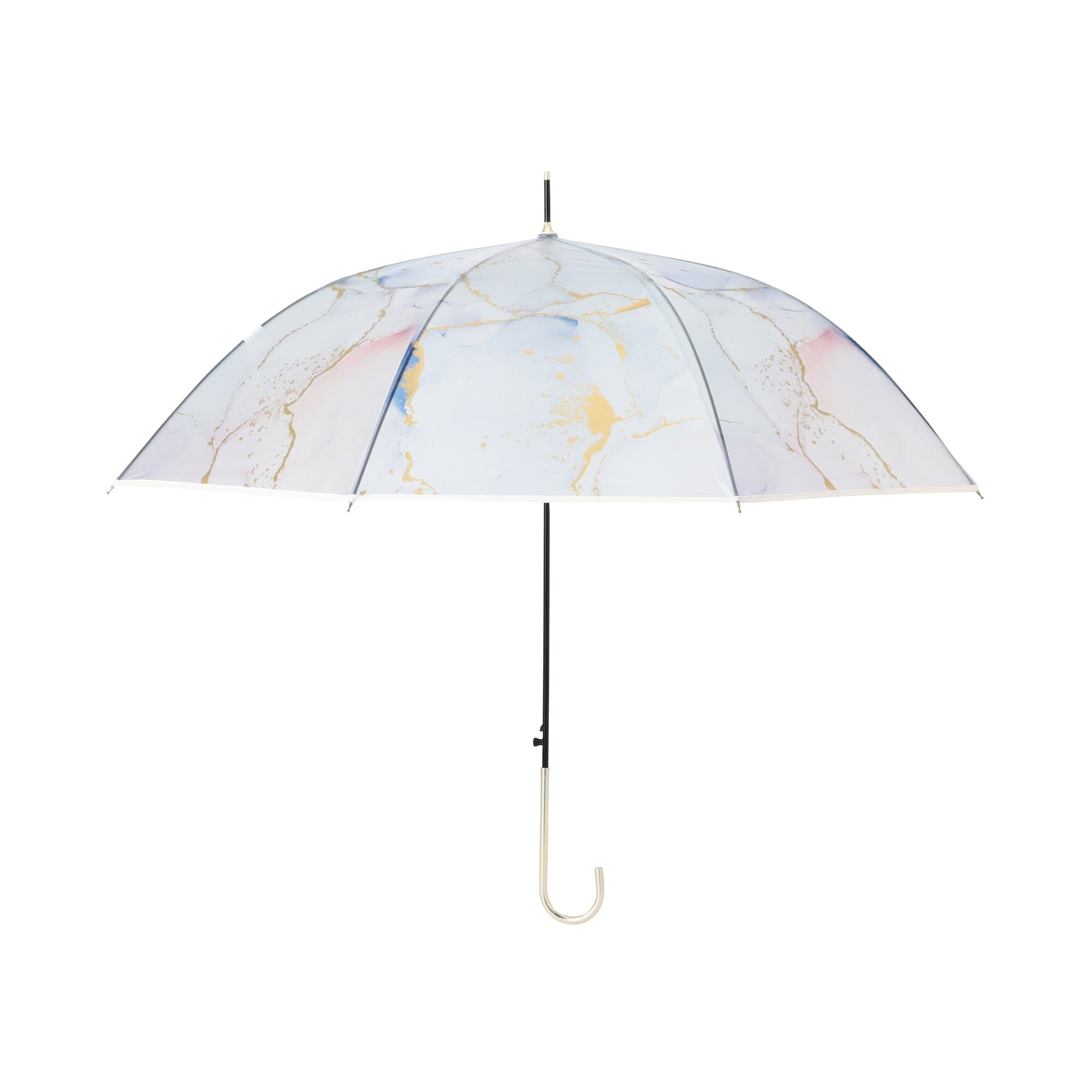 Premium Ink Art Long Umbrella - 61cm Sky Blue Waterproof Windproof Compact Folding Umbrella for Women & Men - Perfect for Rainy Days, Outdoor Events, and Fashion Accessory
