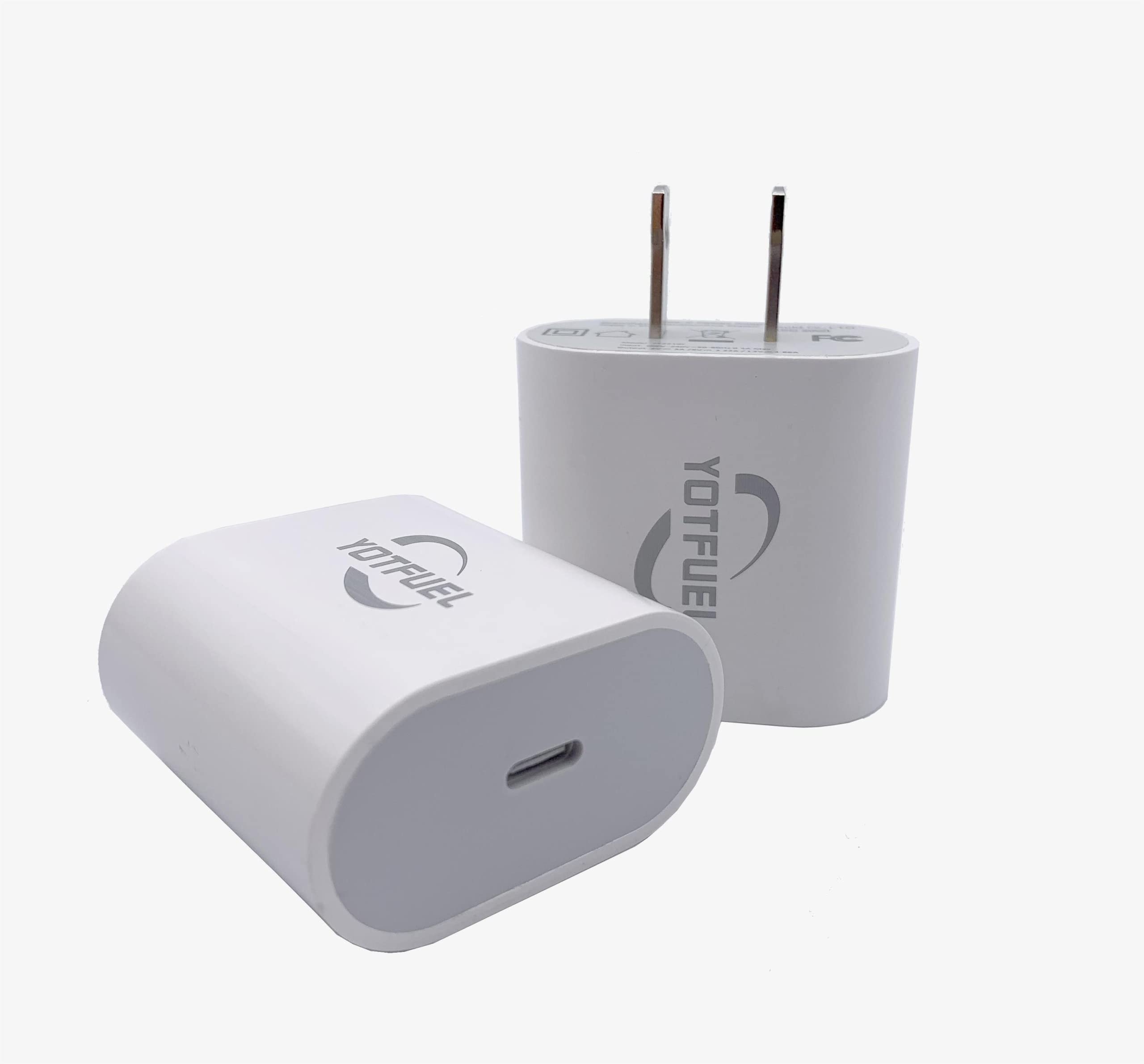 20W USB-C Fast Charger Block - PD Wall Charger Adapter for iPhone 15/14/13, Samsung Galaxy S23/S22 - Compact Travel Charging Cube for Home, Office & Car Use