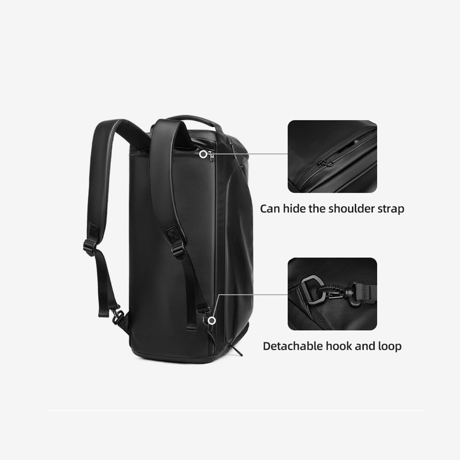 3 in 1 Expandable Travel Garment Backpack 55L with USB Charging Port & Water Resistant - Perfect for Business Trips, Weekend Getaways & Airplane Carry On