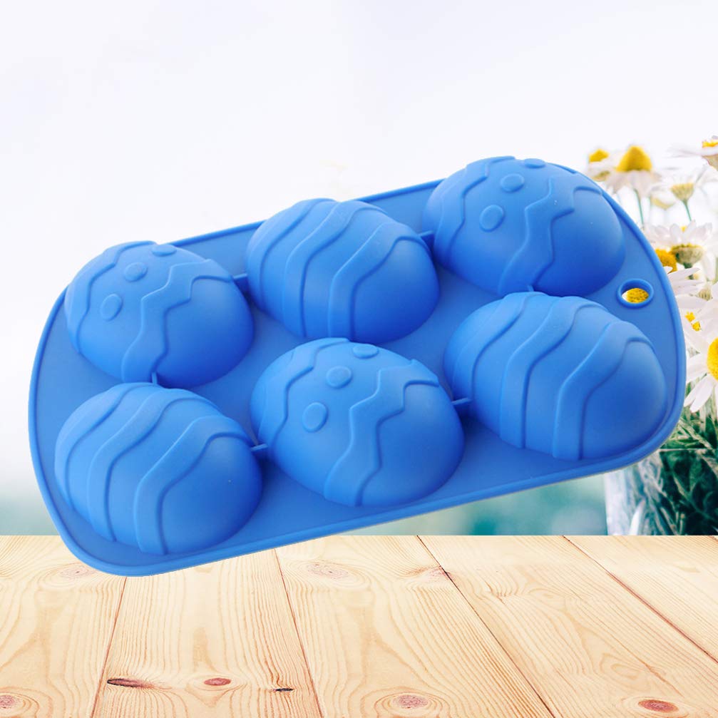 UPKOCH 2-Piece Silicone Easter Egg Cake Mold Set - Dinosaur Shaped Baking Tray for Chocolate, Jelly, Pudding & Ice Cubes - Non-Stick 3D Egg Mold for DIY Desserts, Soap Making & Easter Party Decorations