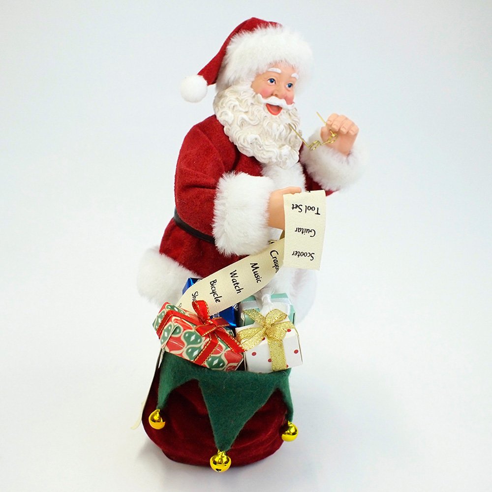 Department 56 Possible Dreams Goodie Bag Santa Figurine - 10.5 Inch Collectible Christmas Decoration for Home, Office & Holiday Displays