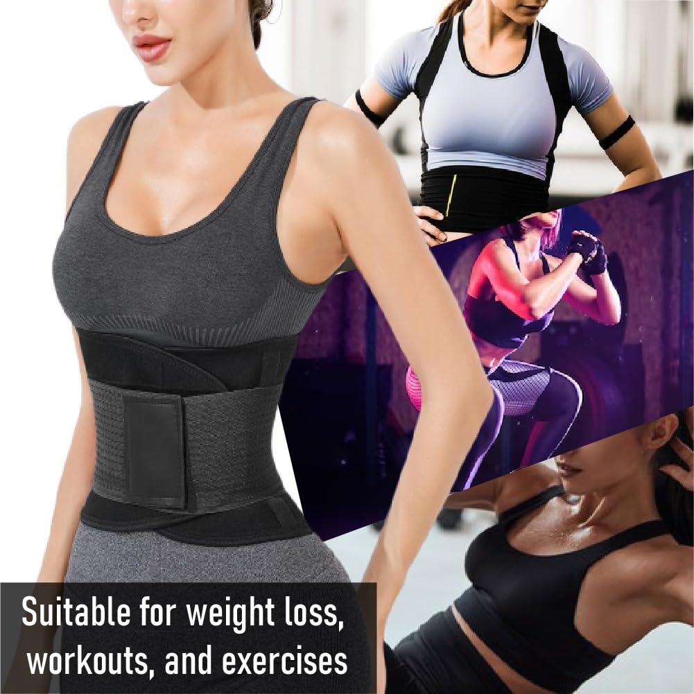 Best Waist Trainers for Women - Corset Waist Trimmer Belt for Weight Loss & Body Shaping - Slimming Girdle for Workout, Fitness & Postpartum Recovery - Perfect for Gym, Yoga & Everyday Wear