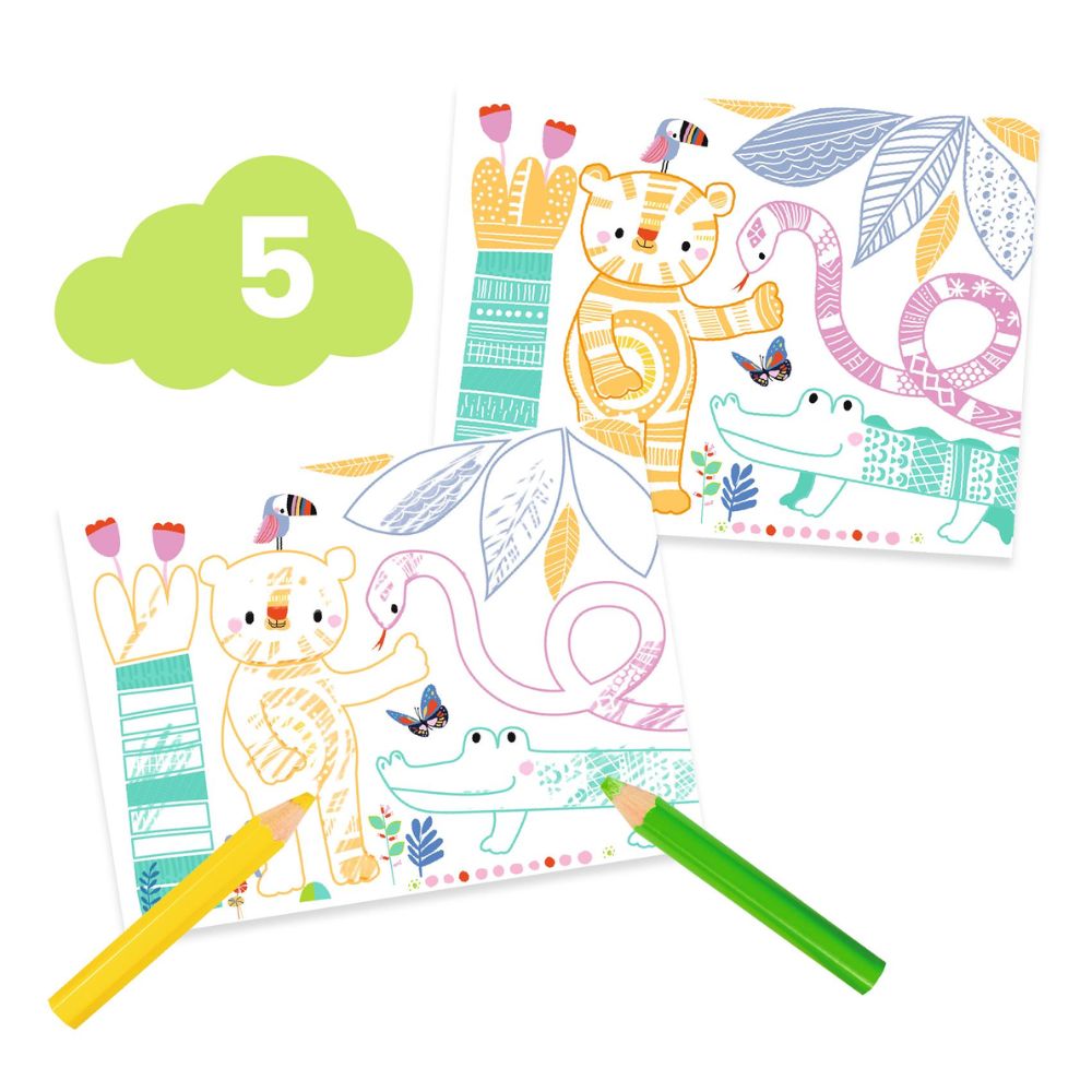 DJECO Multi-Activity Kit - The Mouse and His Friends | Early Learning Toys for Toddlers 18+ Months | Creative Play, Fine Motor Skills Development, Gift for Boys & Girls | Perfect for Playtime, Preschool & Birthday Gifts