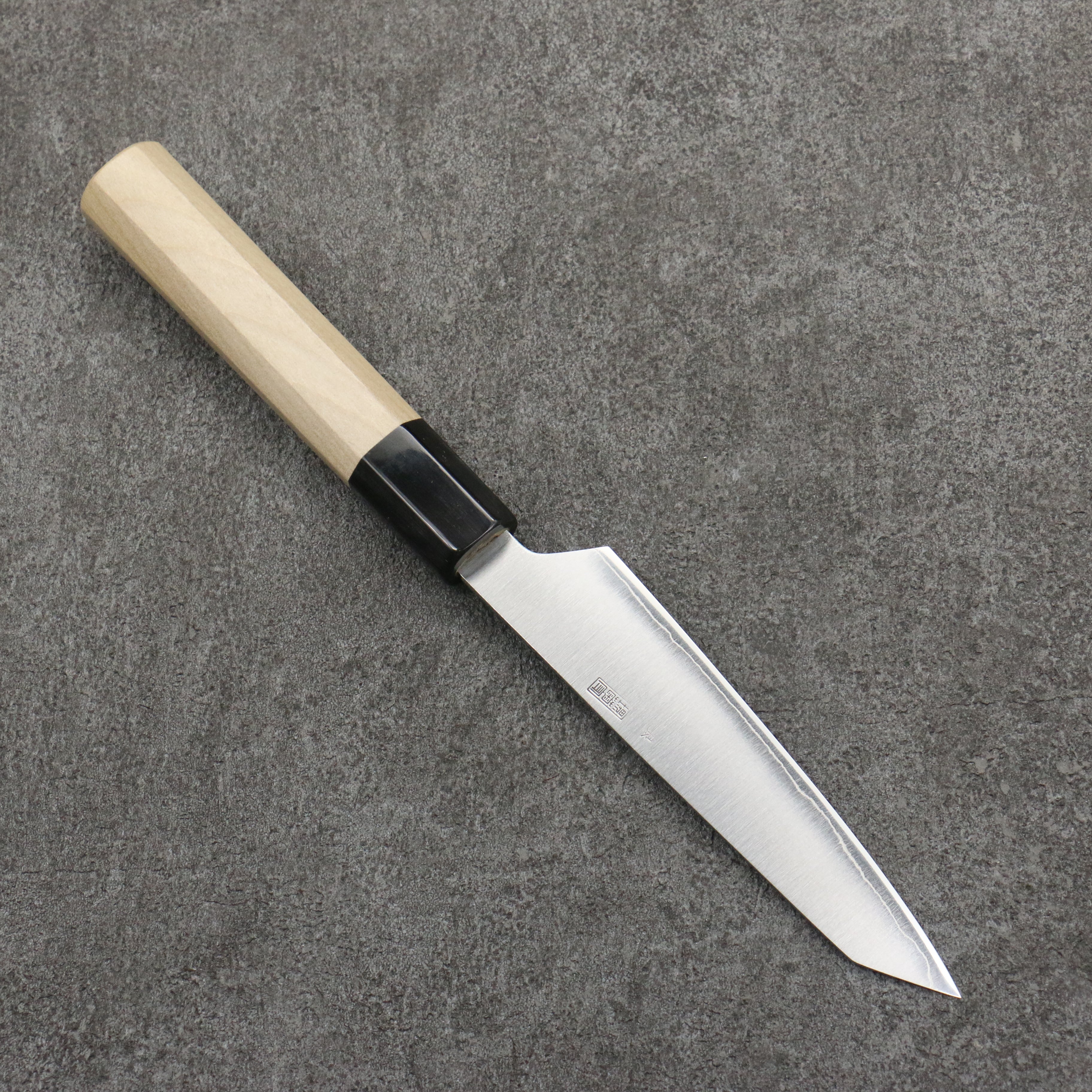 Premium Kikuzuki Silver Steel No.3 Kiritsuke Petty Utility Knife 135mm - Japanese Magnolia Wood Handle - Perfect for Sushi, Sashimi & Precision Kitchen Tasks