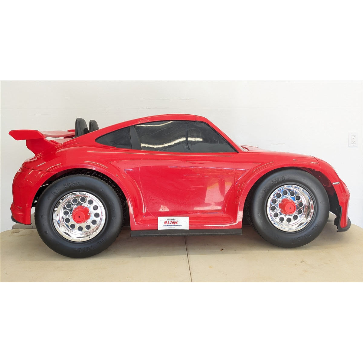 Power Wheels Porsche GT3 Replacement Wheel and Tire Set - Durable Kids Ride-On Car Parts for Outdoor Play & Backyard Fun