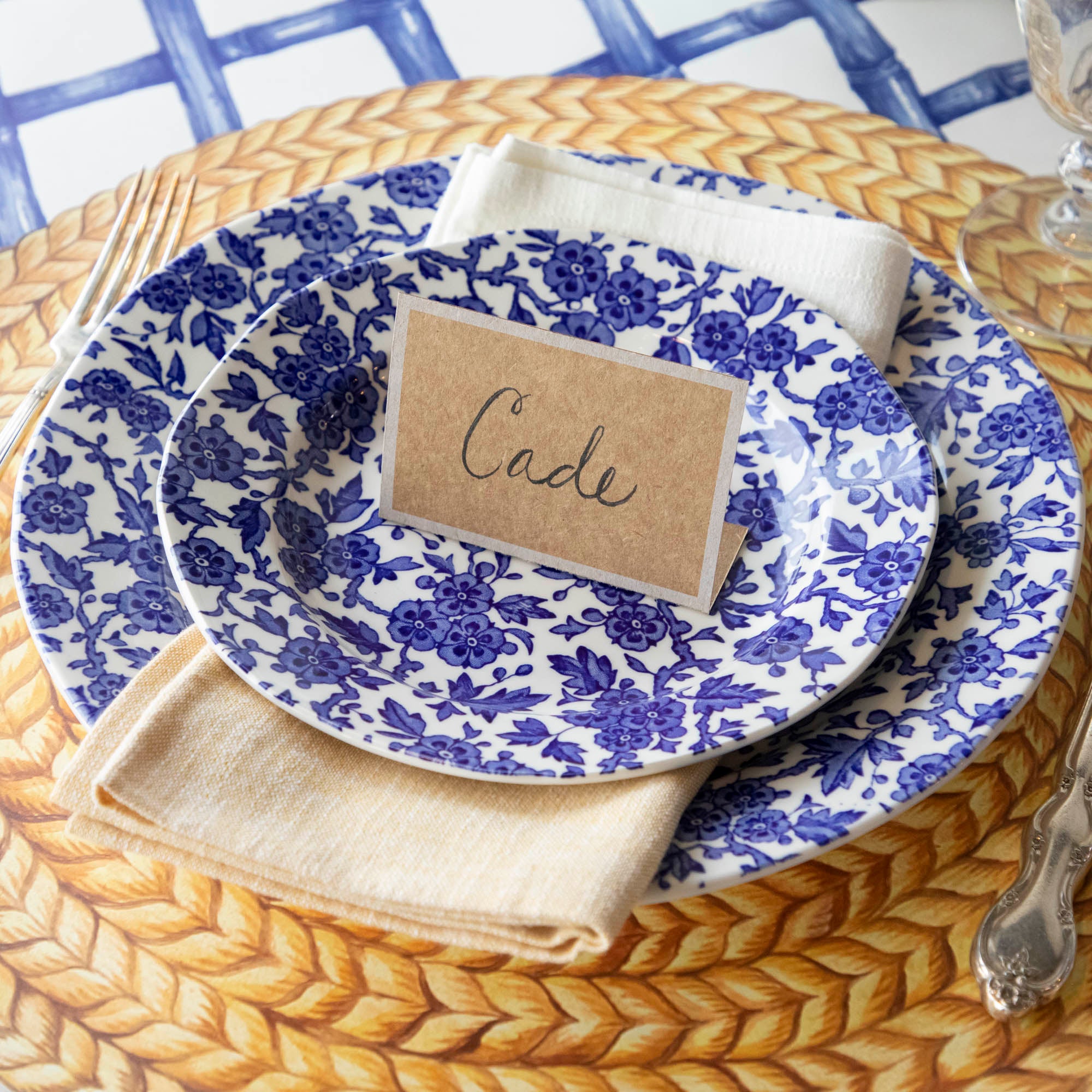 Burleigh Blue Arden Dinnerware Set - Elegant Ceramic Plates, Bowls & Mugs for Fine Dining & Home Entertaining