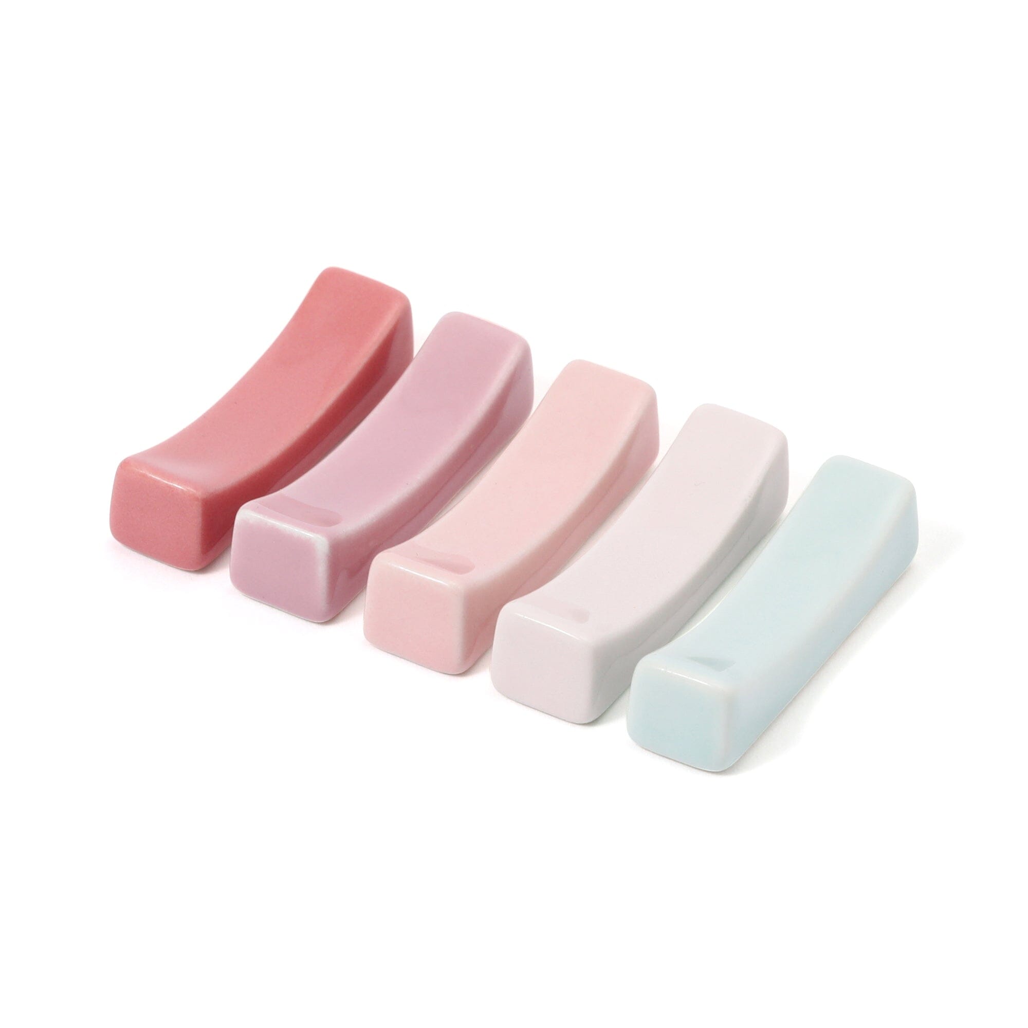 5P Elegant Chopstick Rests - Ceramic Chopstick Holders for Dining Table, Perfect for Sushi, Asian Cuisine & Home Decor - Set of 5