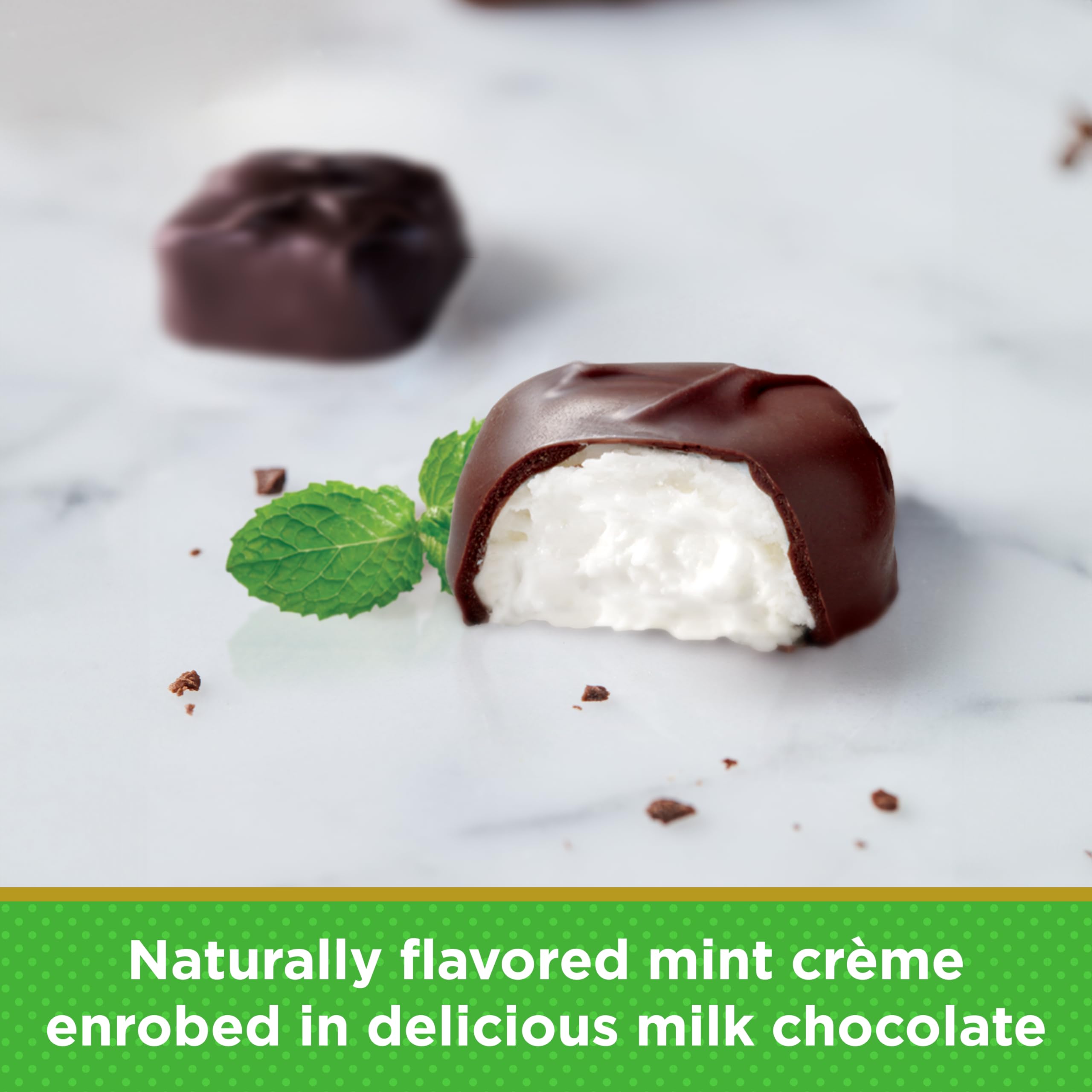 Russell Stover Milk Chocolate Mint Dream Bars - 1.125 oz (24 Count) - Fresh Mint Chocolate Candy for Gifts, Office Snacks & Holiday Treats