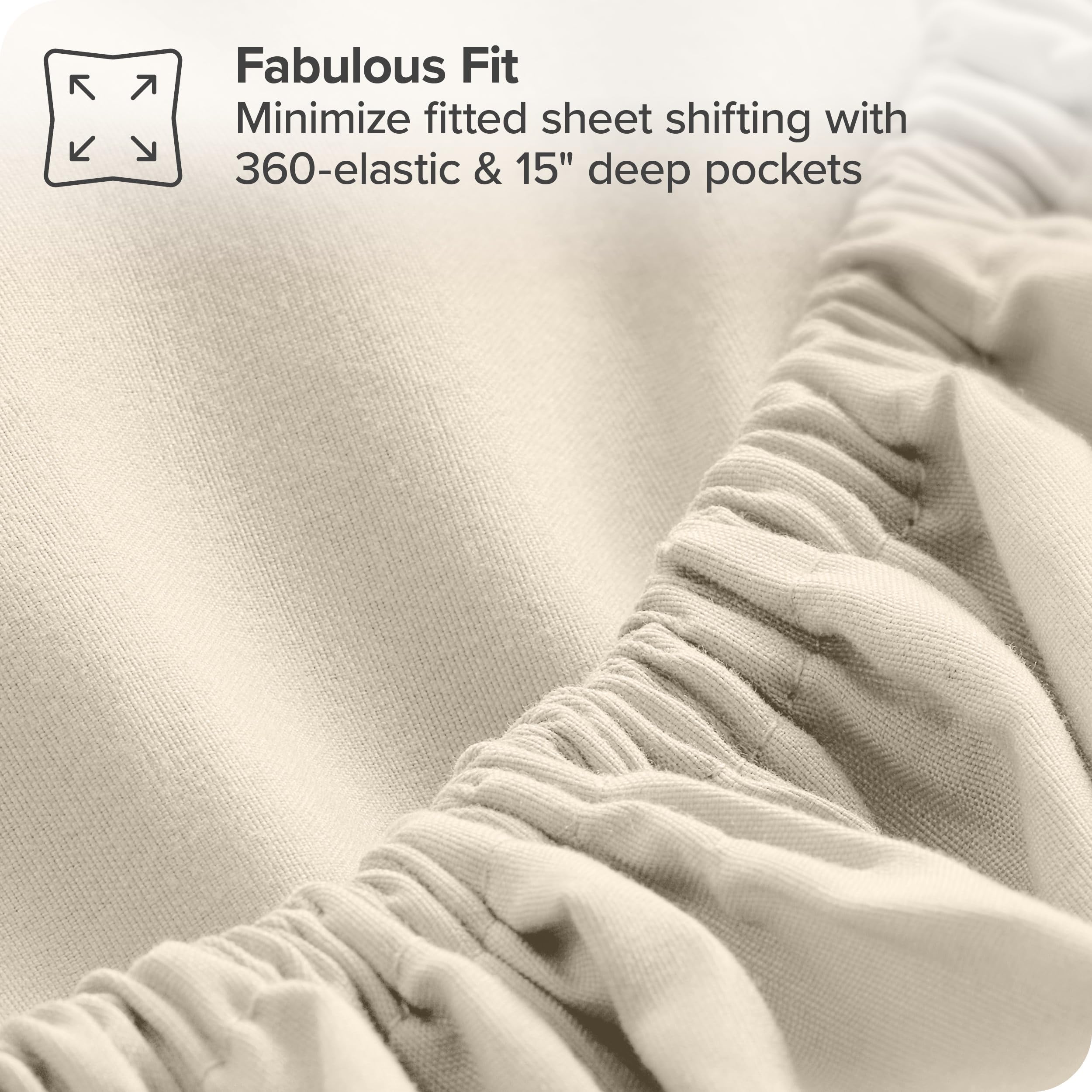 Bare Home 5-Piece Bed-in-A-Bag Comforter Set with Sheets - Twin XL Size - Ultra Soft 1800 Premium Goose Down Alternative Bedding Set (Sand/Sand) - Perfect for Guest Rooms, Dorms & Cozy Bedroom Makeovers