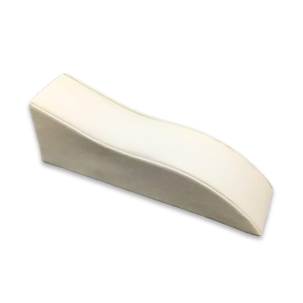 Ethereal White Leatherette Contour Table-Top Bracelet Display Stand for Watches, Bracelets & Necklaces - NP-230-15L-WHx2 by N'icePackaging | Elegant Jewelry Showcase for Retail Stores, Boutiques & Trade Shows