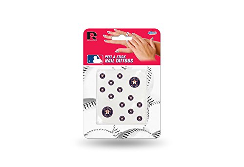 Houston Astros Nail Tattoos - MLB Baseball Team Temporary Nail Stickers for Women & Kids - Perfect for Game Day, Parties & Sports Fan Gifts