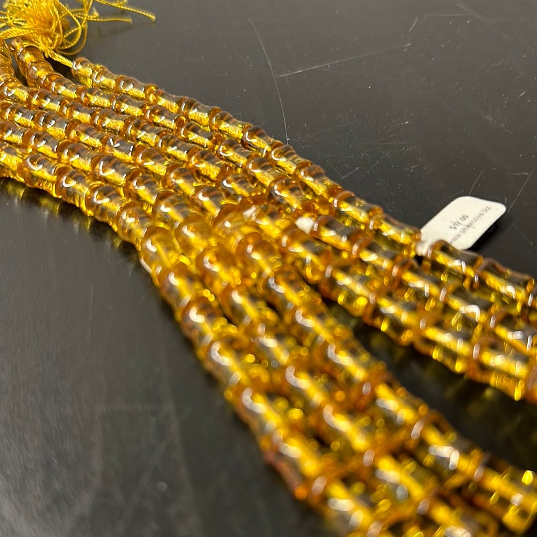 Natural Citrine Bead Strand - 8mm Round Reconstituted Gemstone Beads for Jewelry Making | DIY Necklace, Bracelet & Earrings Craft Supplies | Healing Crystal for Positive Energy & Abundance