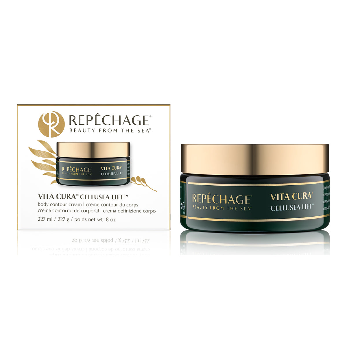 Vita Cura® CelluSea Lift™ Firming & Tightening Body Contour Cream for Cellulite Reduction - Anti-Aging & Moisturizing Treatment for Legs, Thighs & Arms - Perfect for Post-Pregnancy & Weight Loss Body Care