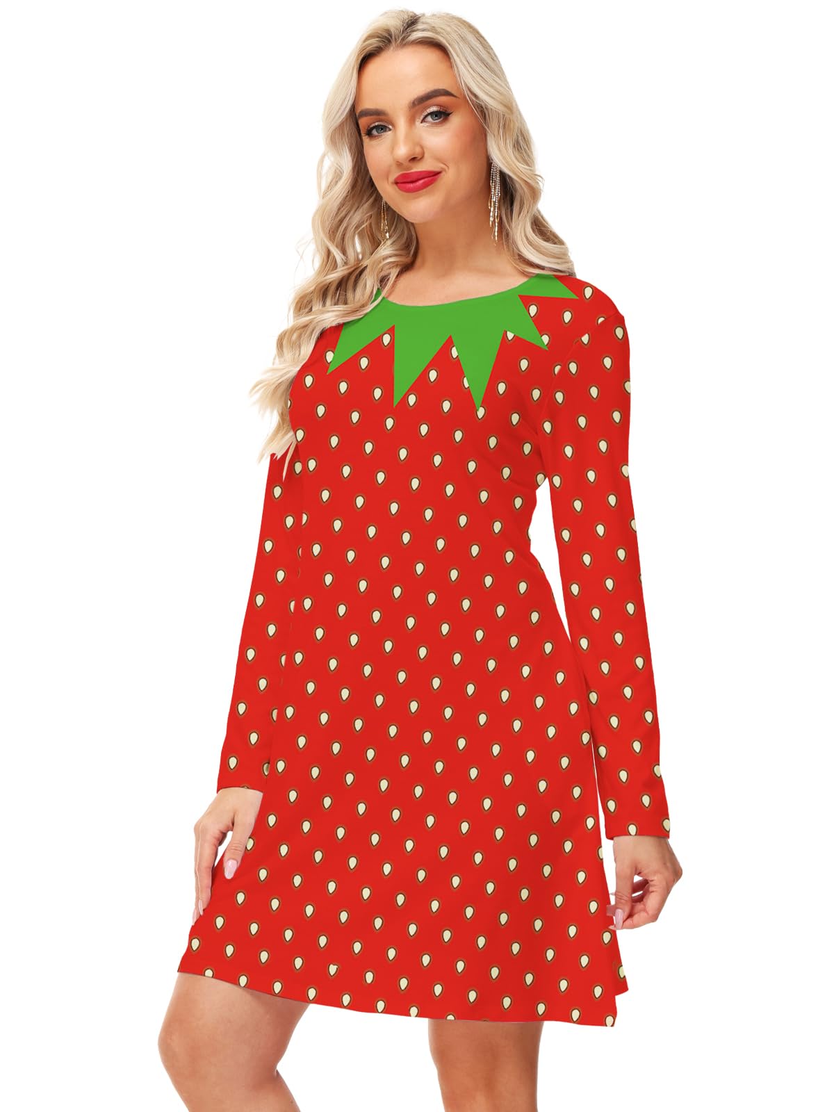 Deerose Women's Sleeveless Watermelon Print Summer Dress with Pockets - Cute Funny Fruit Outfit for Beach, Vacation & Casual Wear